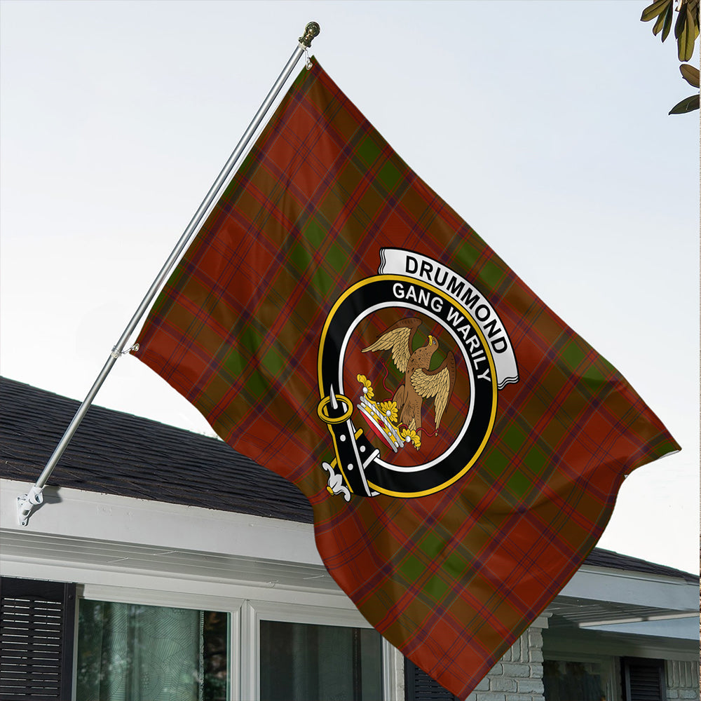 Drummond Clan Classic Crest House Flag