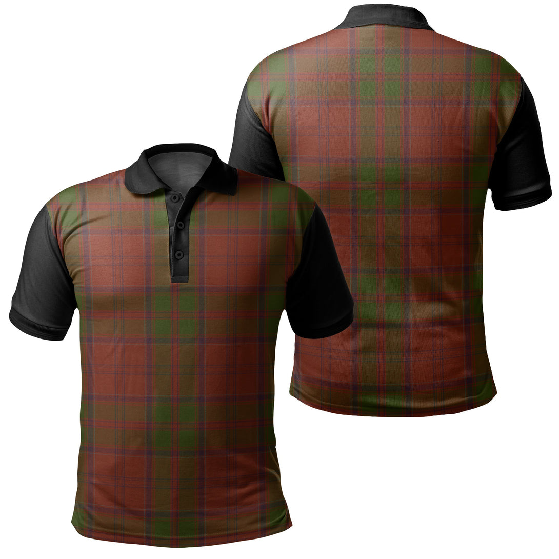 Drummond Clan Tartan Classic Polo Shirt Black Neck 1 Style