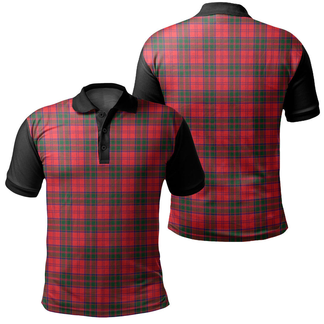 Drummond Modern Tartan Classic Polo Shirt Black Neck 1 Style