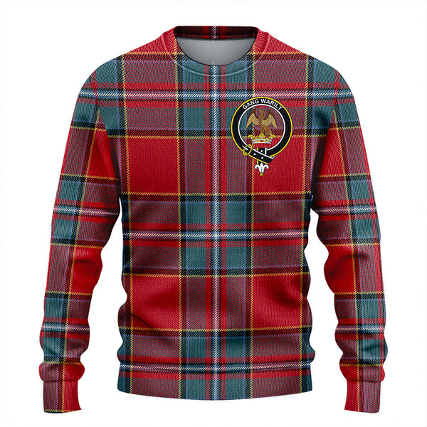 Drummond Weathered Clan Badge Tartan Knitted Sweater