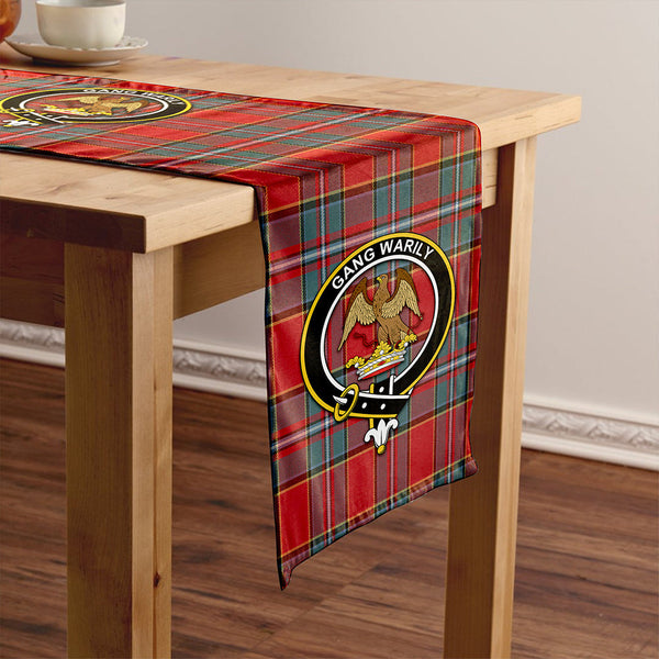 Drummond Weathered Clan Badge Tartan Table Runner