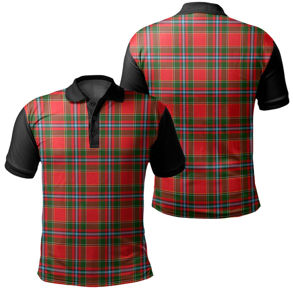 Drummond of Perth Tartan Classic Polo Shirt Black Neck 1 Style