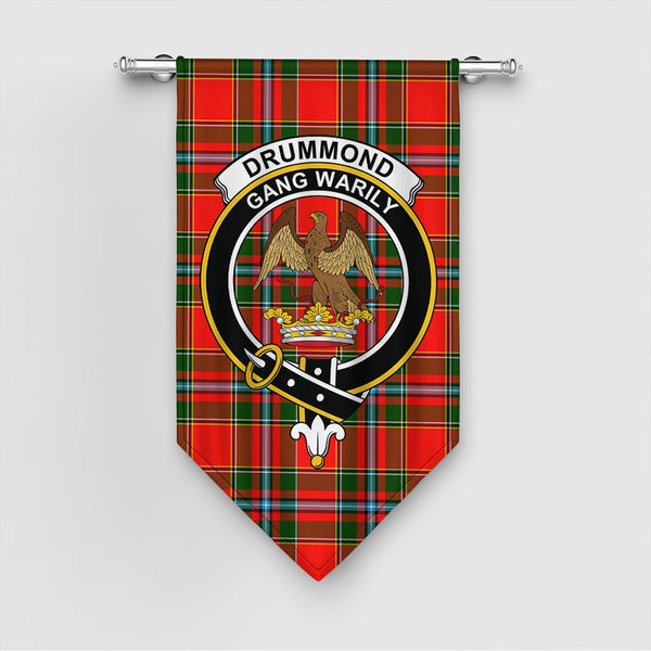 Drummond of Perth Tartan Classic Crest Gonfalon