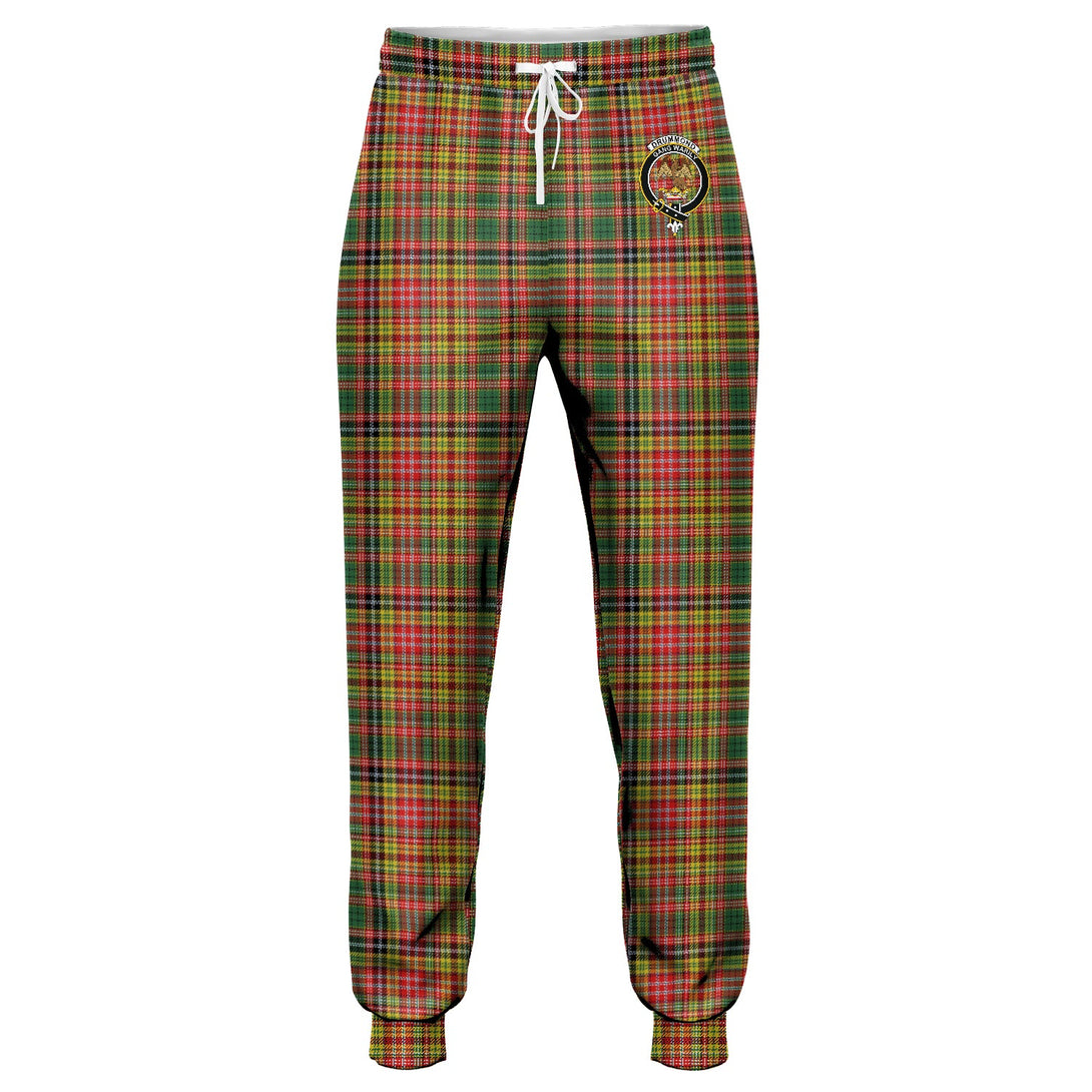 Drummond of Strathallan Clan Badge Tartan Jogger Pants