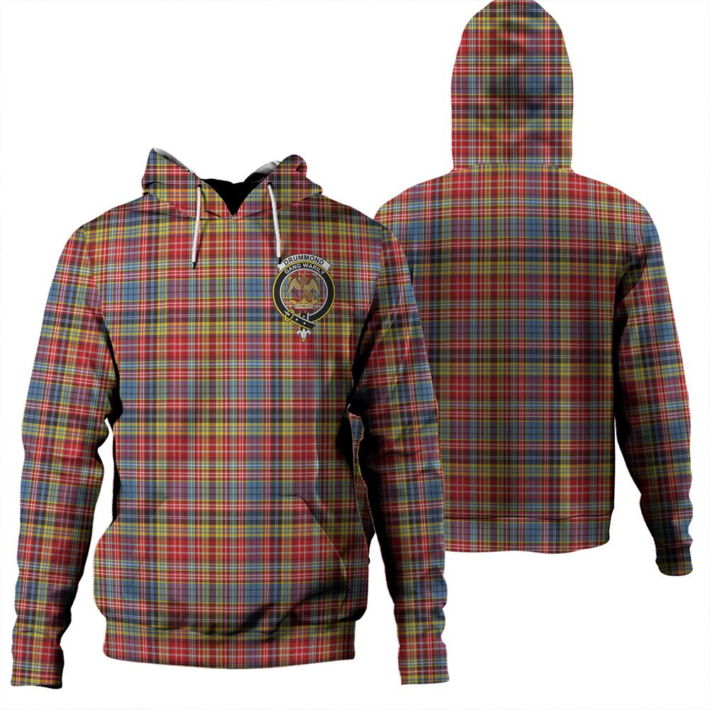 Drummond of Strathallan Tartan Classic Crest Hoodie