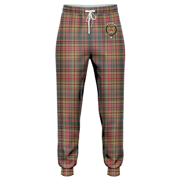 Drummond of Strathallan Weathered Clan Badge Tartan Jogger Pants