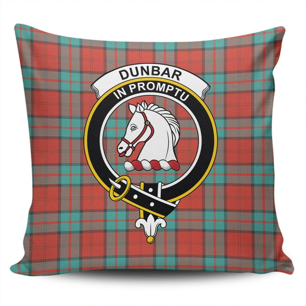 Dunbar Ancient Tartan Classic Crest Pillow Cover