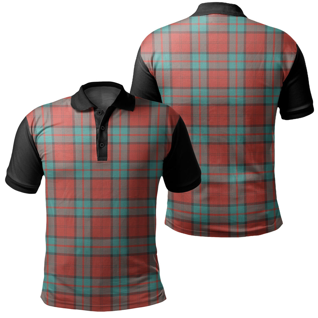 Dunbar Ancient Tartan Classic Polo Shirt Black Neck 1 Style