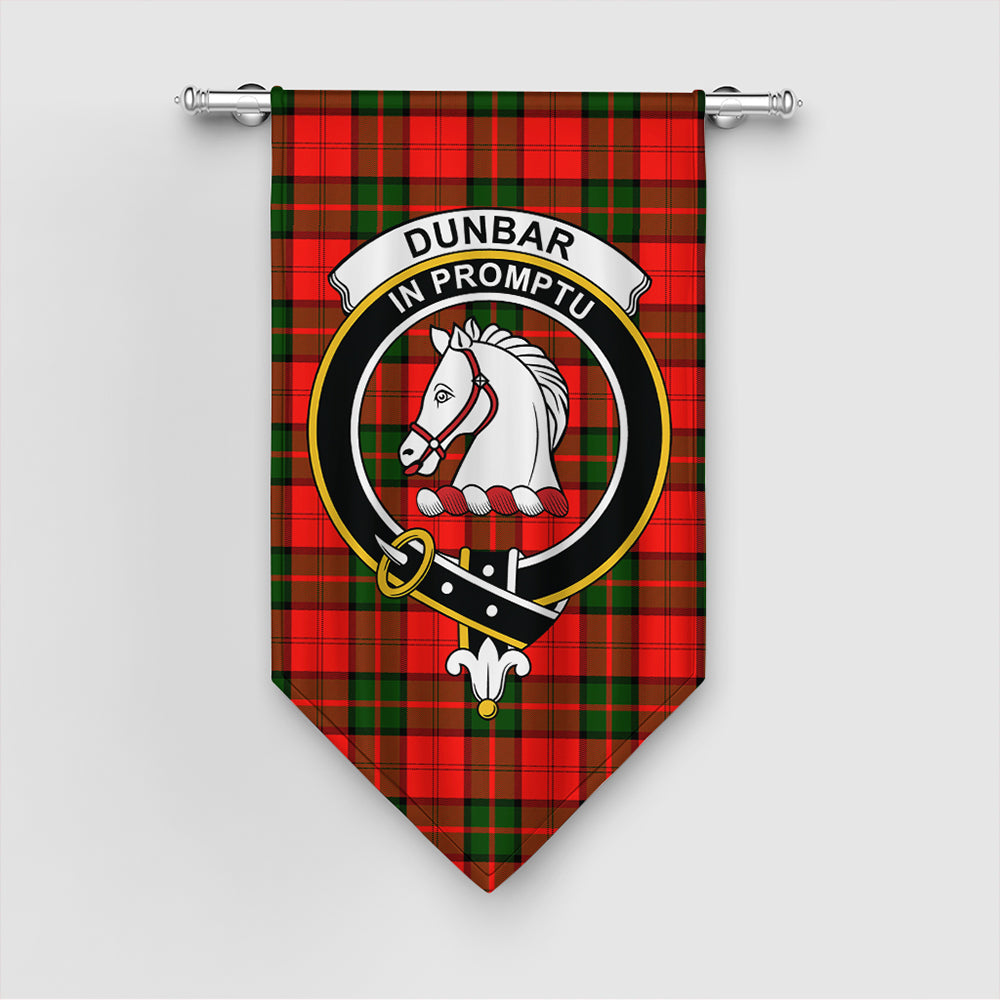 Dunbar Modern Tartan Classic Crest Gonfalon