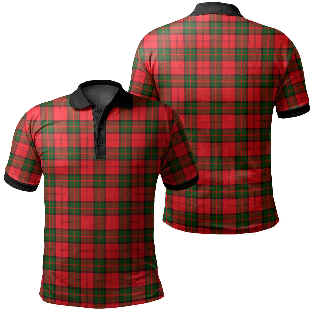 Dunbar Modern Tartan Classic Polo Shirt Black Neck 2 Style