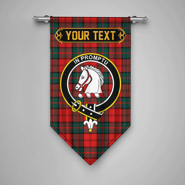 Dunbar Modern Clan Badge Tartan Gonfalon Personalize