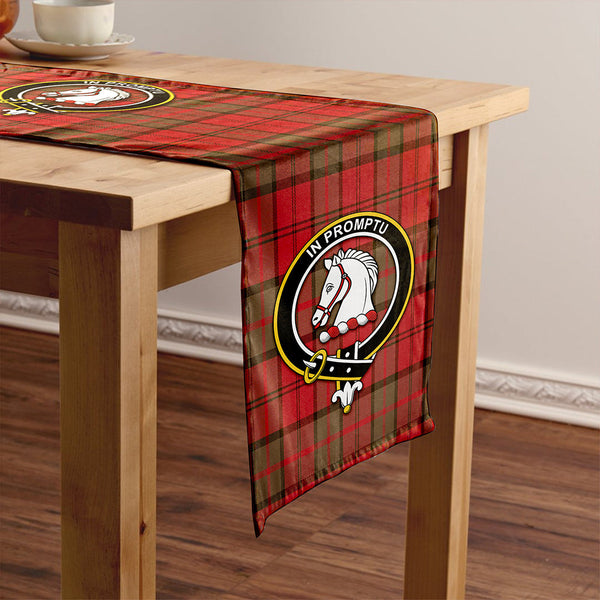 Dunbar Weathered Clan Badge Tartan Table Runner