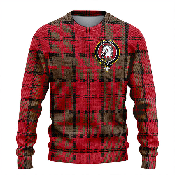 Dunbar Weathered Clan Badge Tartan Knitted Sweater