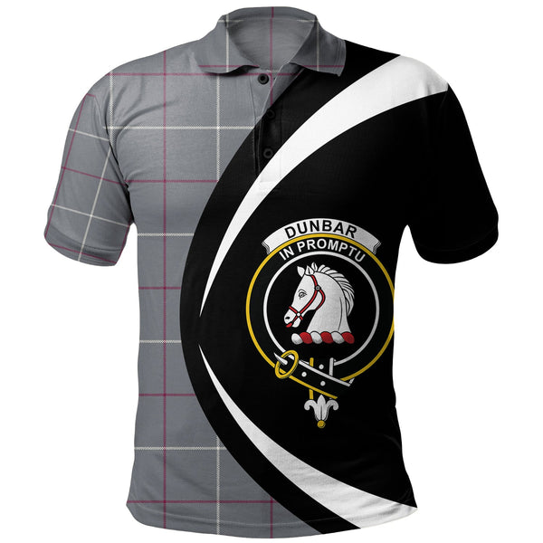 Dunbar of Pitgaveny Clan Badge Tartan Polo Shirt Circle Style Personalized