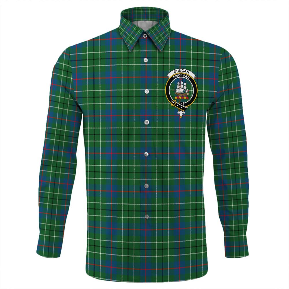 Duncan Ancient Tartan Classic Crest Long Sleeve Button Shirt