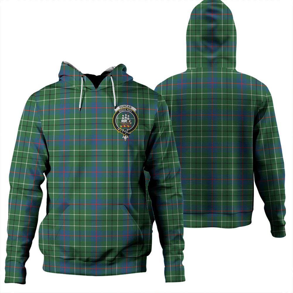 Duncan Ancient Tartan Classic Crest Hoodie