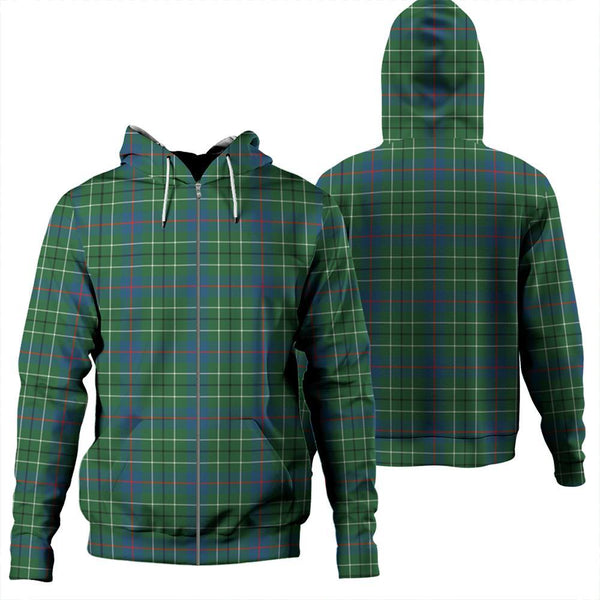 Duncan Ancient Tartan Classic Zipper Hoodie