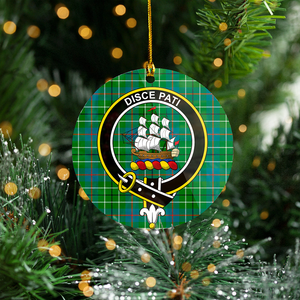 Duncan Ancient Clan Badge Tartan Plastic Christmas Ornaments