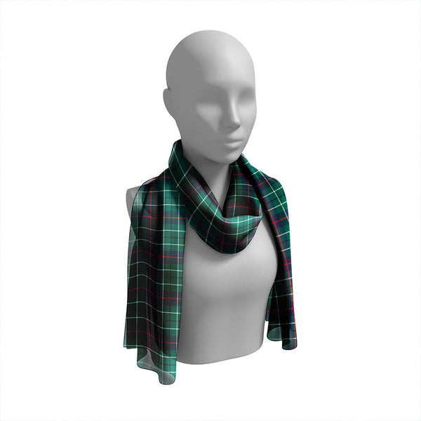 Duncan Modern Tartan Classic Silk Habotai Long Scarf