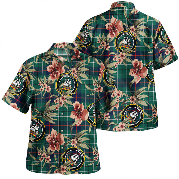 Duncan Modern Clan Badge Tartan Aloha Hawaiian Shirt Tropical Old Style