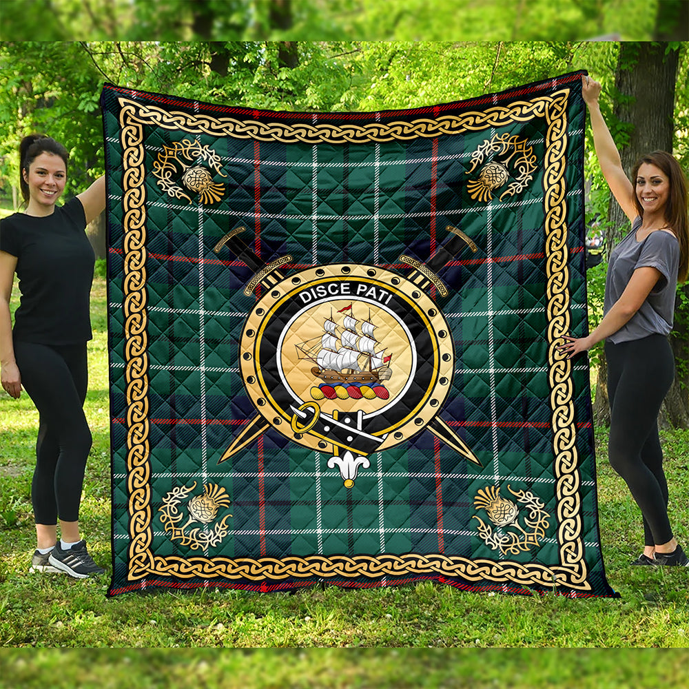 Duncan Modern Clan Badge Tartan Premium Quilt Celtic Shield