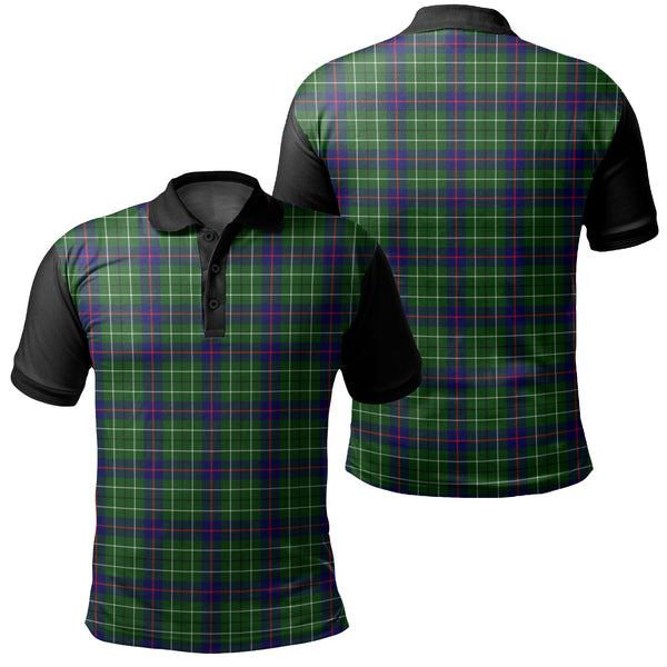 Duncan Modern Tartan Classic Polo Shirt Black Neck 1 Style