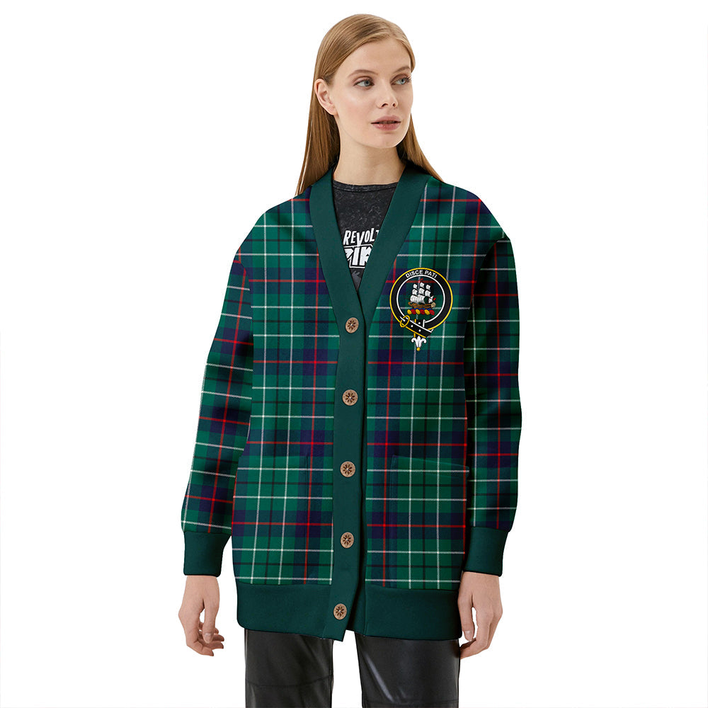 Duncan Modern Clan Badge Tartan V-neck Cardigan