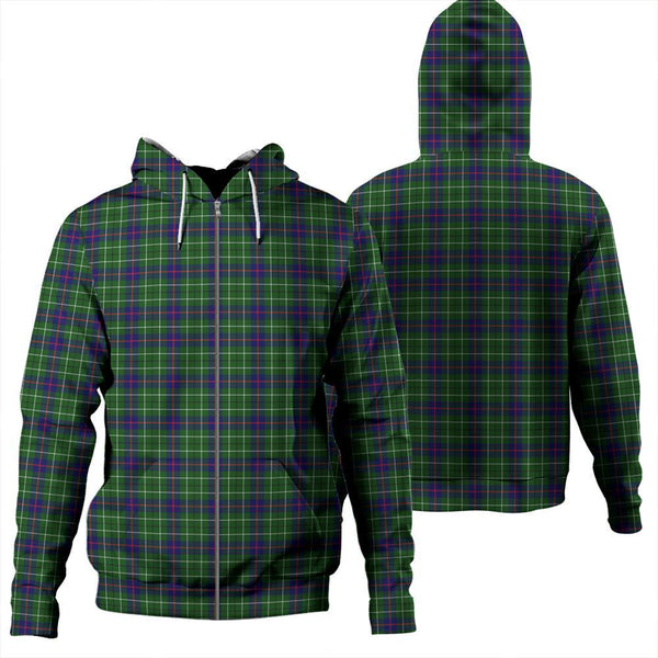 Duncan Modern Tartan Classic Zipper Hoodie