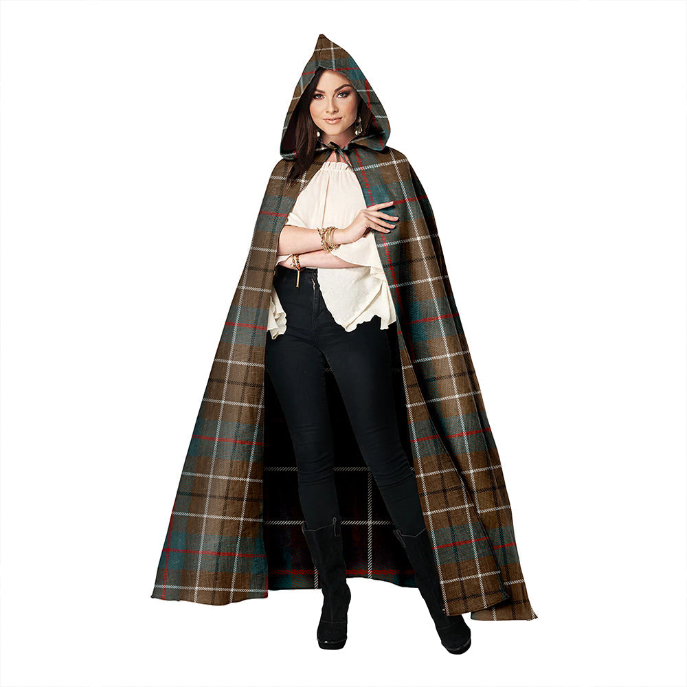 Duncan Weathered Clan Badge Tartan Hooded Cloak