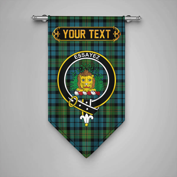 Dundas Ancient Clan Badge Tartan Gonfalon Personalize