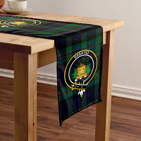 Dundas Modern Clan Badge Tartan Table Runner