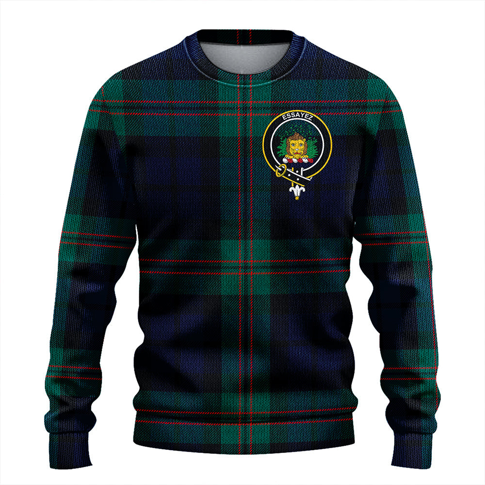 Dundas Modern Clan Badge Tartan Knitted Sweater