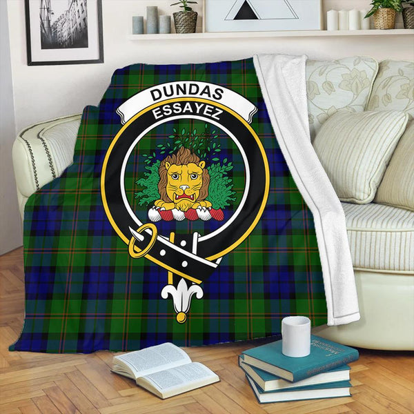 Dundas Modern 02 Tartan Crest Premium Blanket