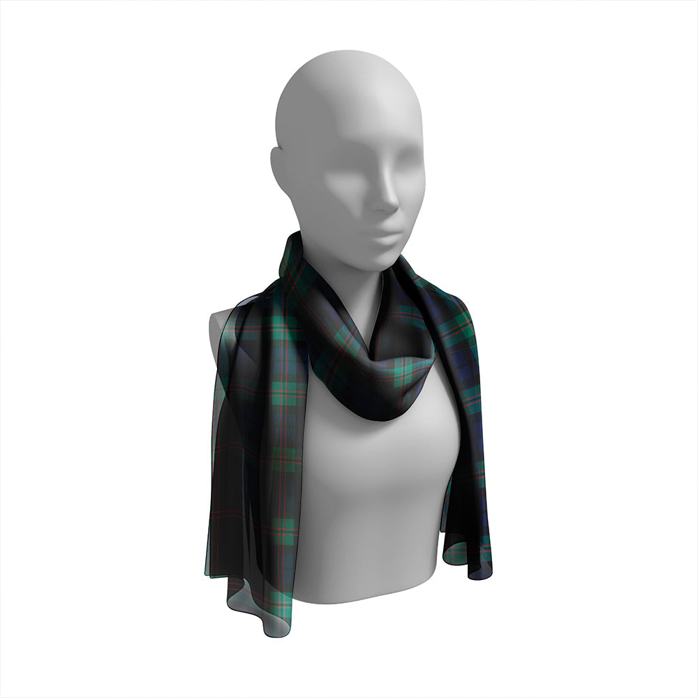 Dundas Modern Tartan Classic Silk Habotai Long Scarf