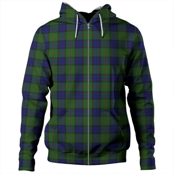 Dundas Modern Tartan Classic Zipper Hoodie