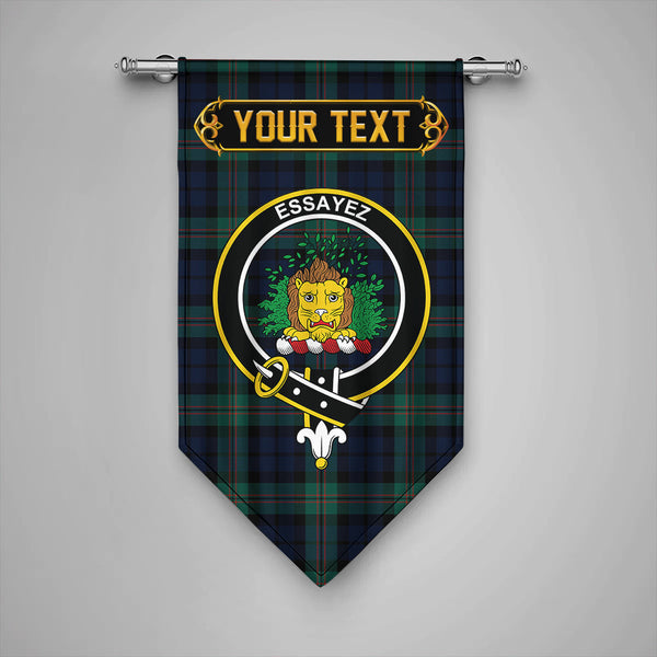 Dundas Modern Clan Badge Tartan Gonfalon Personalize