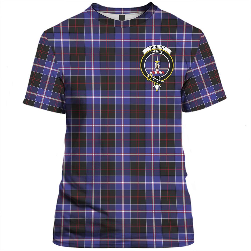 Dundas Modern Tartan Classic Crest T-Shirt