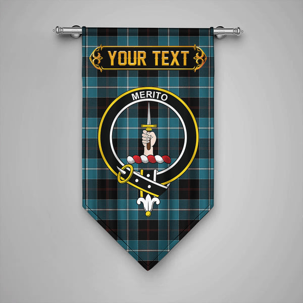 Dunlop Ancient Clan Badge Tartan Gonfalon Personalize