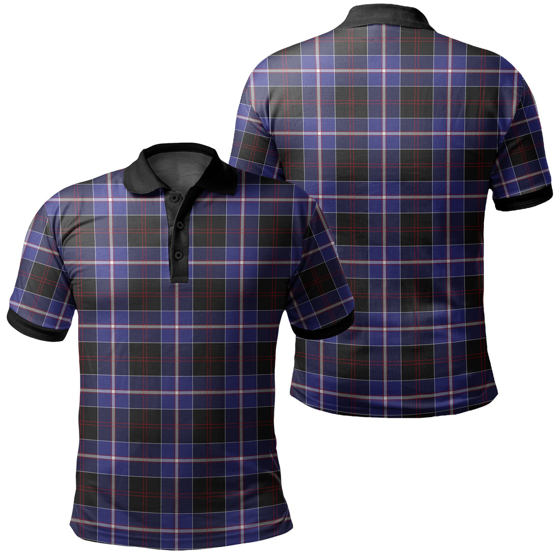 Dunlop Modern Tartan Classic Polo Shirt Black Neck 2 Style