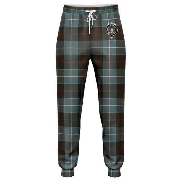 Dunlop Weathered Clan Badge Tartan Jogger Pants