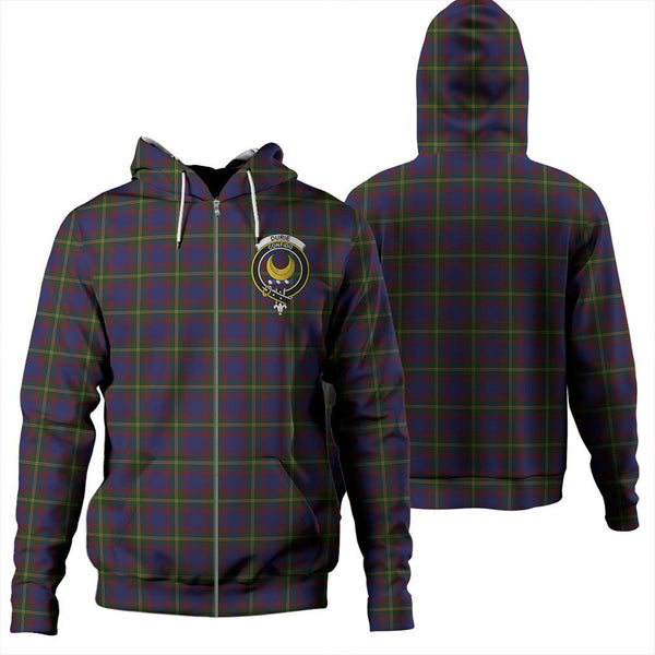 Durie Tartan Classic Crest Zipper Hoodie