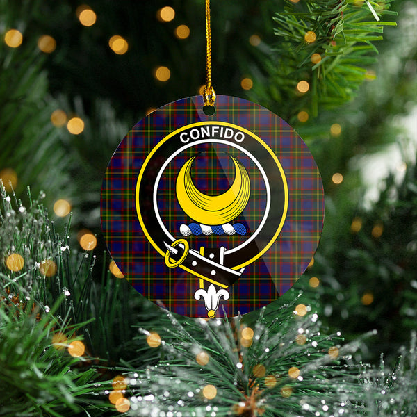 Durie Clan Badge Tartan Plastic Christmas Ornaments