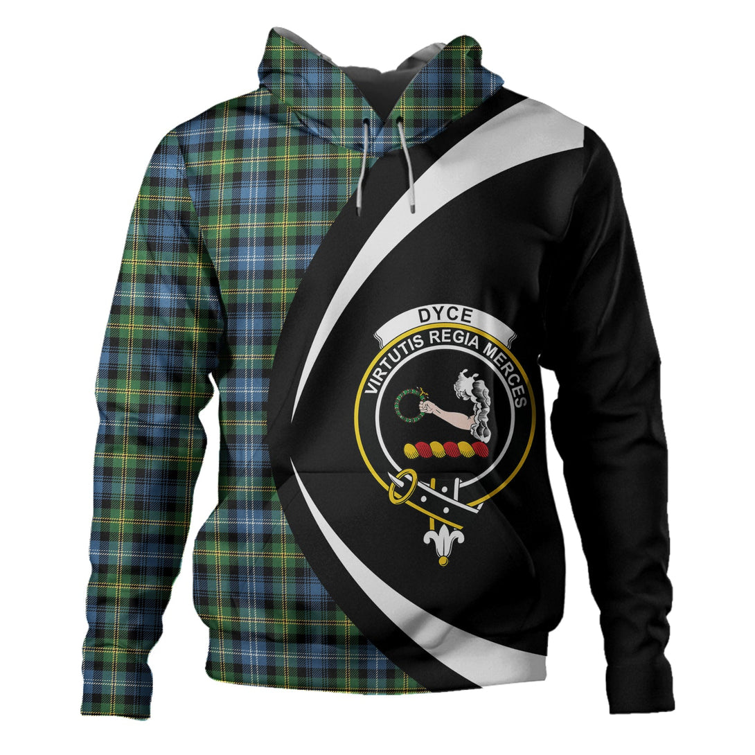 Dyce Ancient Clan Badge Tartan Hoodie Circle Style