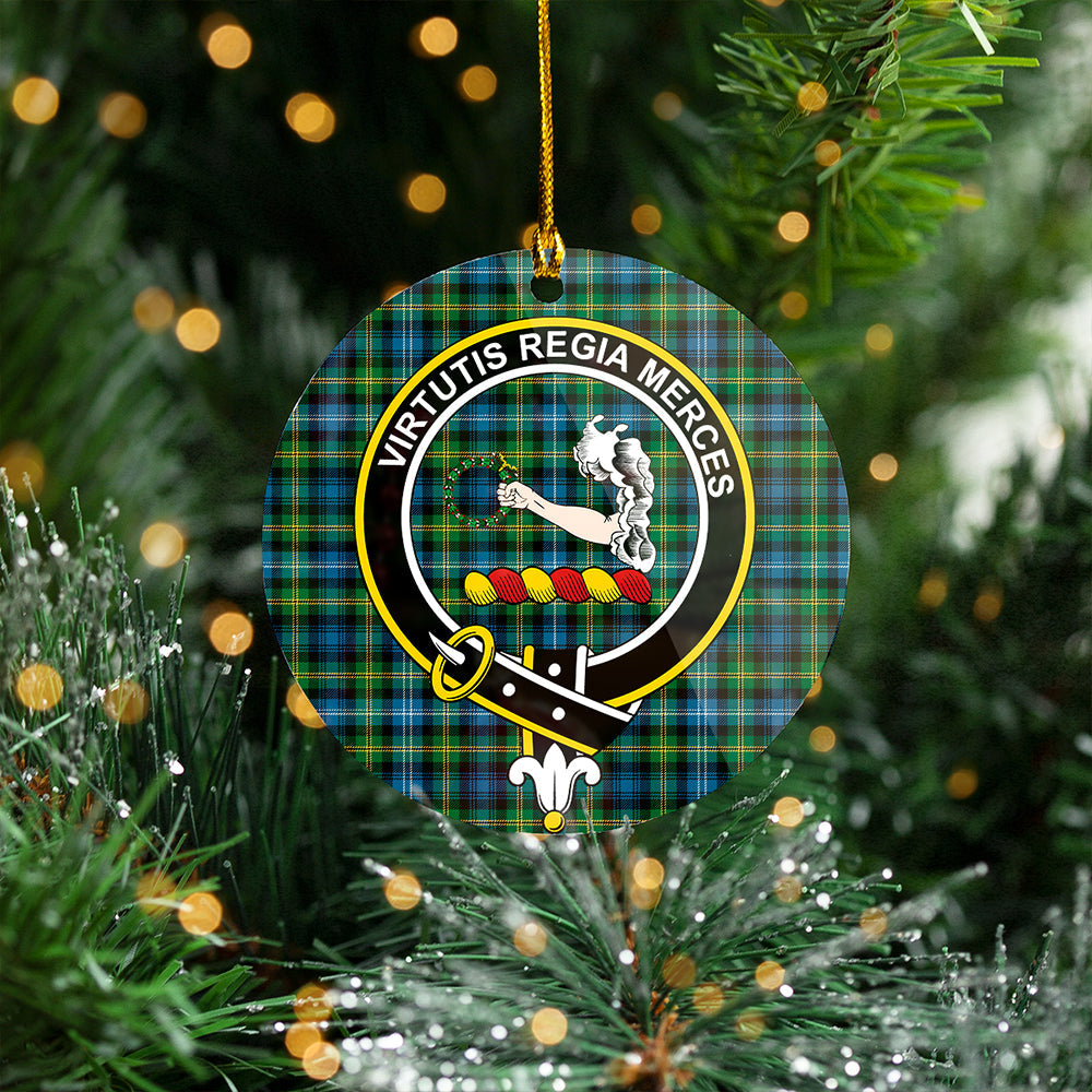 Dyce Ancient Clan Badge Tartan Plastic Christmas Ornaments