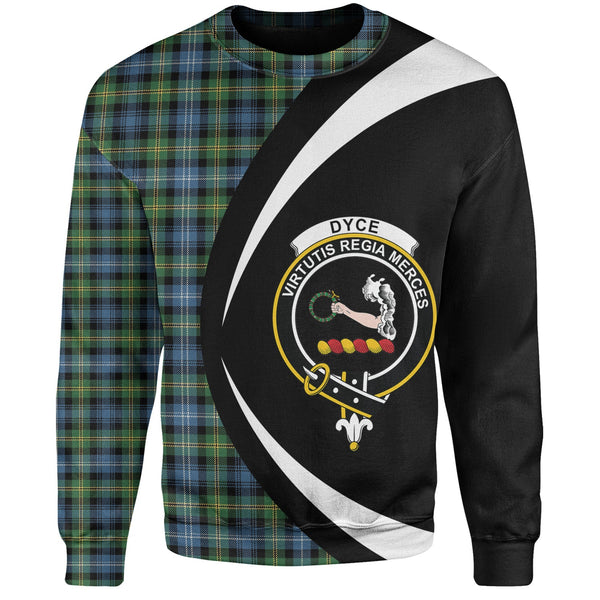 Dyce Ancient Clan Badge Tartan Sweatshirt Circle Style Personalized