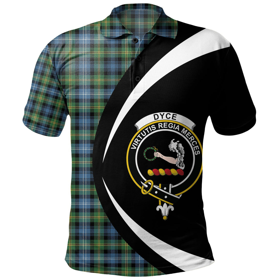 Dyce Ancient Clan Badge Tartan Polo Shirt Circle Style Personalized