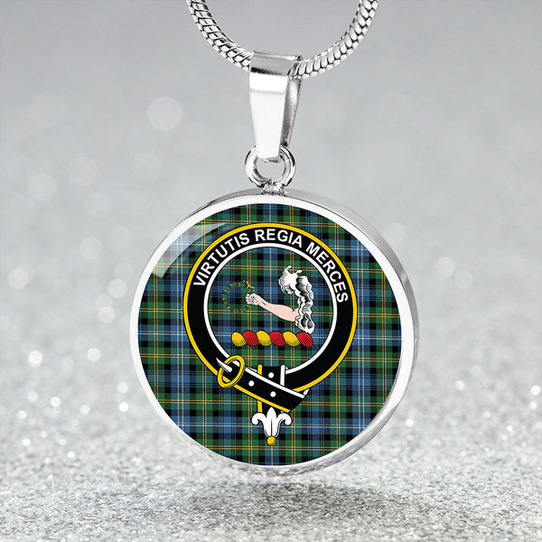 Dyce Ancient Clan Badge Tartan Classic Circle Necklace