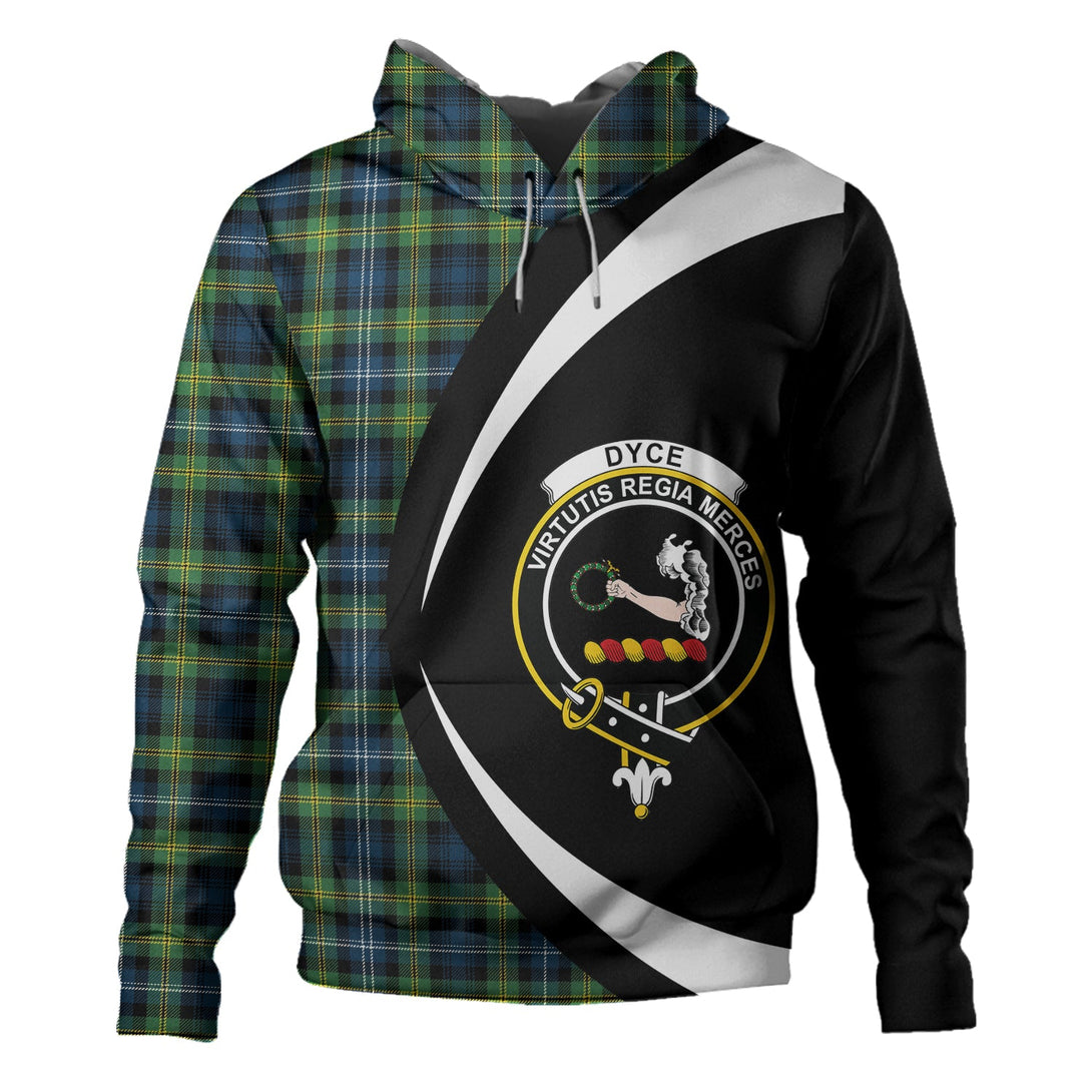 Dyce Modern Clan Badge Tartan Hoodie Circle Style