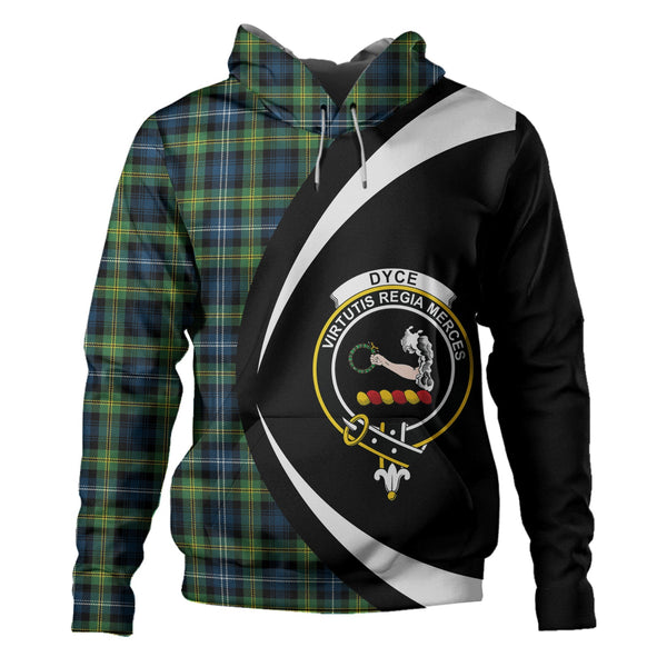 Dyce Modern Clan Badge Tartan Hoodie Circle Style