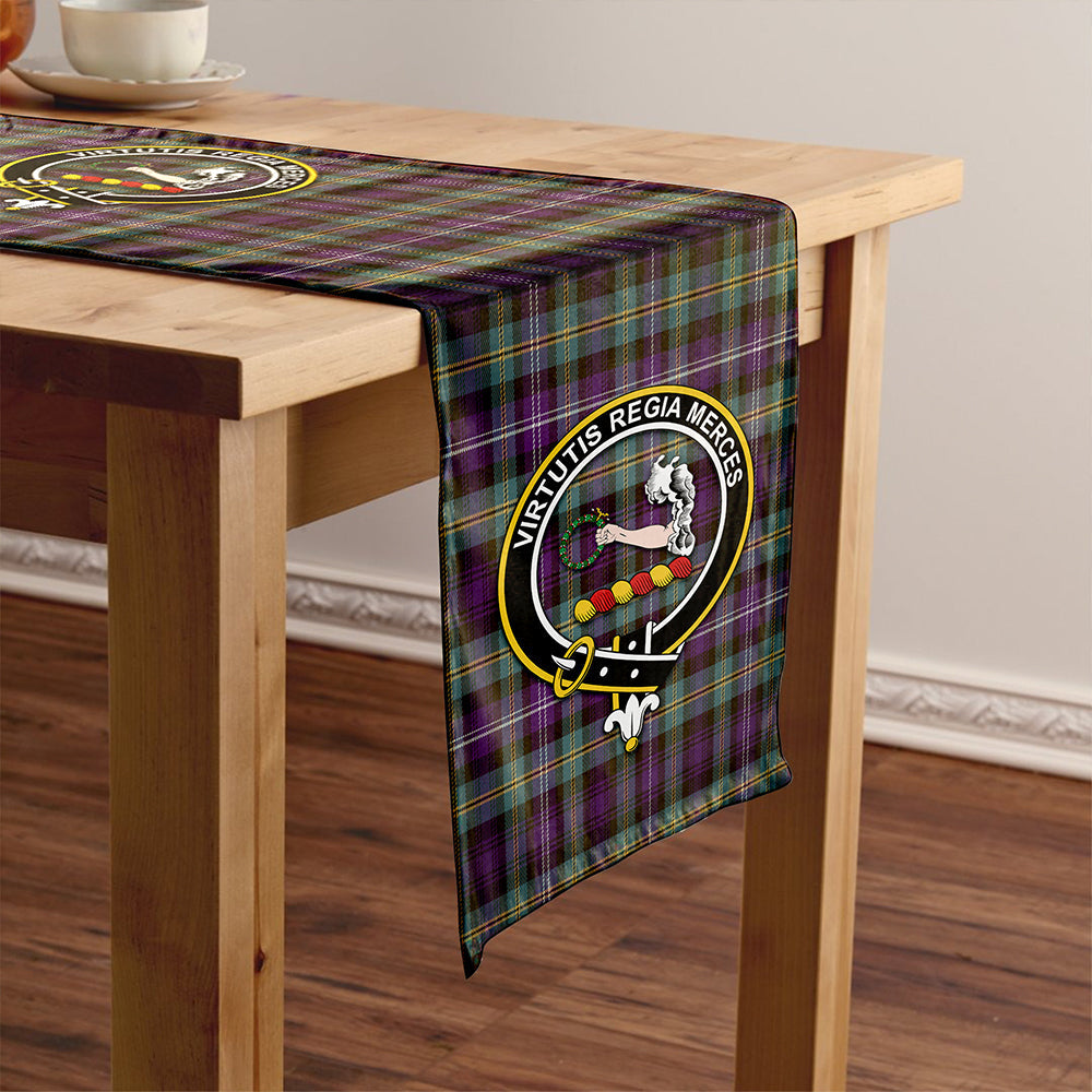 Dyce Weathered Clan Badge Tartan Table Runner